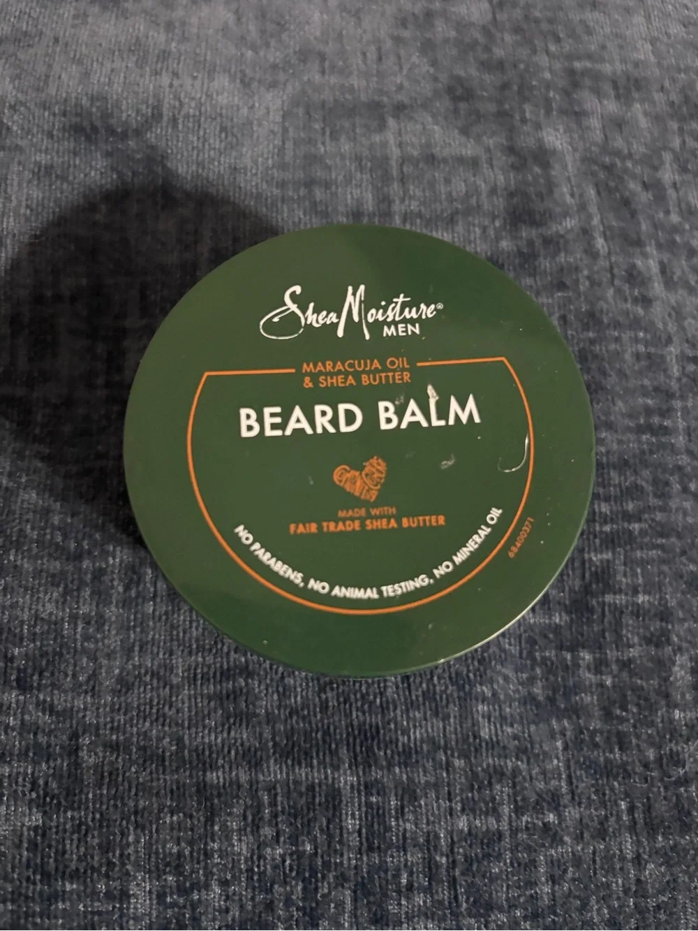 Shea Moisture Men Beard Balm - Green with Orange Accents